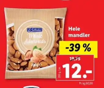 Lidl Hele mandler tilbud