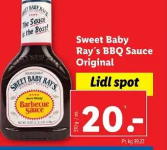 Lidl Sweet Baby Ray's BBQ Sauce Original tilbud