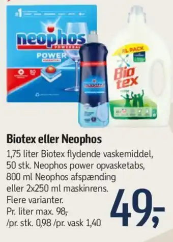 Føtex Biotex eller Neophos tilbud