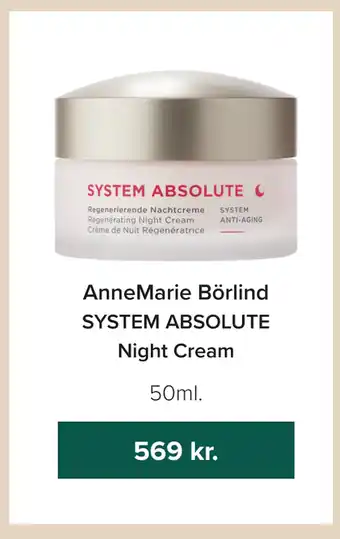 Helsemin AnneMarie Börlind SYSTEM ABSOLUTE Night Cream tilbud