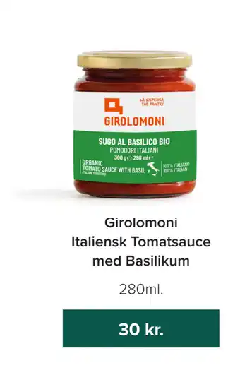 Helsemin Girolomoni Italiensk Tomatsauce med Basilikum tilbud