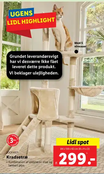 Lidl Kradsetræ tilbud