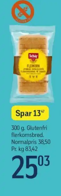 Føtex 300 g. Glutenfri flerkornsbrød tilbud