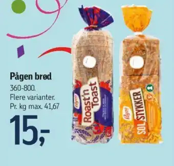 Føtex Pågen brød tilbud