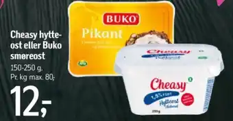 Føtex Cheasy hytte- ost eller Buko smøreost tilbud