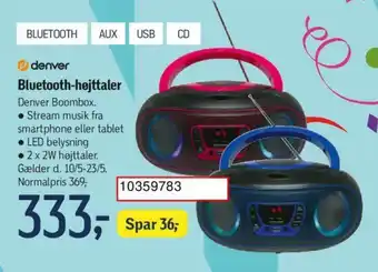 Føtex Bluetooth-højttaler tilbud