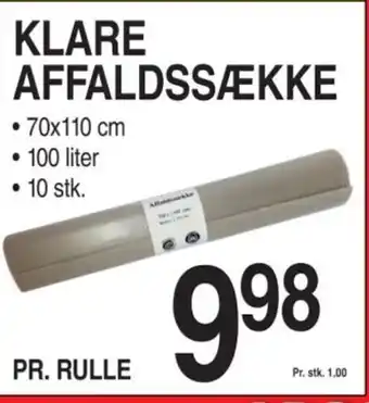 ABC Lavpris KLARE AFFALDSSÆKKE tilbud