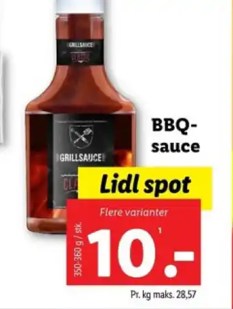 Lidl BBQ- sauce tilbud