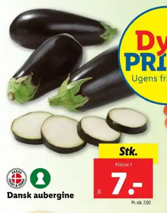 Lidl Dansk aubergine tilbud