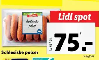 Lidl Schlesiske pølser tilbud