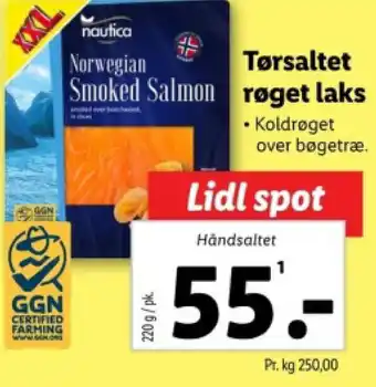 Lidl Tørsaltet røget laks tilbud