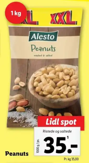 Lidl Peanuts tilbud