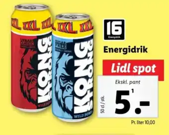 Lidl Energidrik tilbud