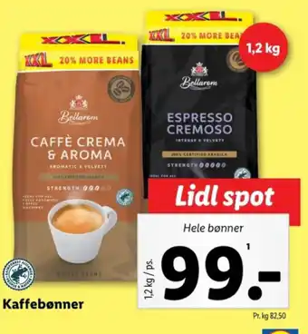 Lidl Kaffebønner tilbud