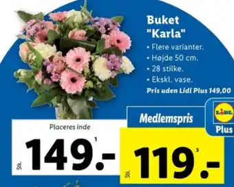 Lidl Buket "Karla" tilbud