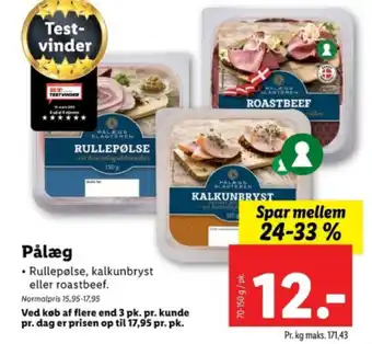 Lidl Pålæg tilbud