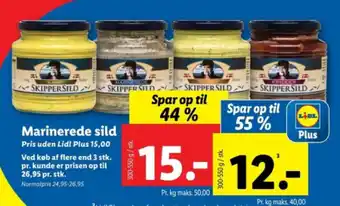 Lidl Marinerede sild tilbud