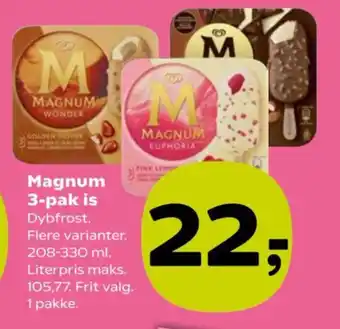 Kvickly Magnum 3-pak is tilbud