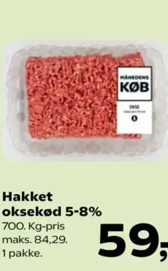 Kvickly Hakket oksekød 5-8% tilbud