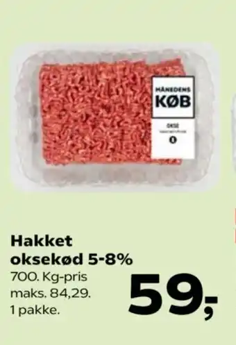 Kvickly Hakket oksekød 5-8% tilbud
