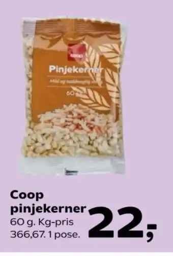 Kvickly Coop pinjekerner tilbud