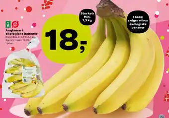 Kvickly Änglamark økologiske bananer tilbud