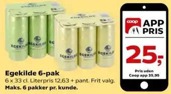 Kvickly Egekilde 6-pak tilbud