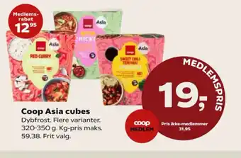 Kvickly Coop Asia cubes tilbud