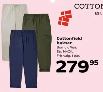 Kvickly Cottonfield bukser tilbud