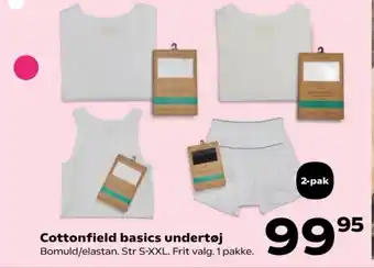 Kvickly Cottonfield basics undertøj tilbud