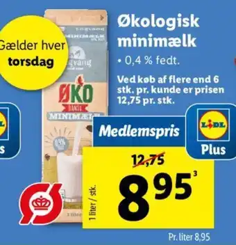 Lidl Økologisk minimælk tilbud