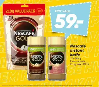 Bilka Nescafé instant kaffe tilbud