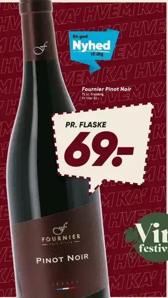 Bilka Fournier Pinot Noir tilbud