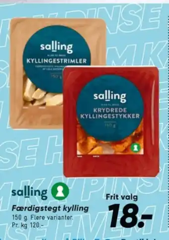 Bilka Færdigstegt kylling tilbud