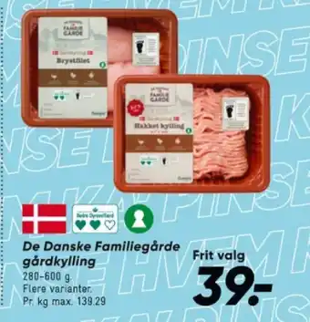 Bilka De Danske Familiegårde gårdkylling tilbud
