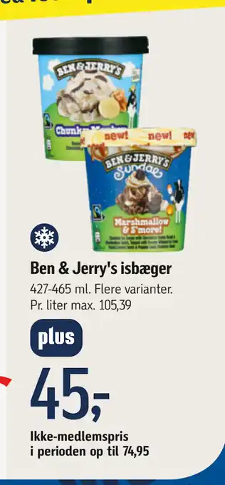 Føtex Ben & Jerry's isbæger tilbud