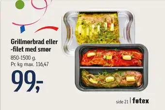 Føtex Grillmørbrad eller -filet med smør tilbud