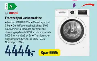 Føtex Frontbetjent vaskemaskine tilbud