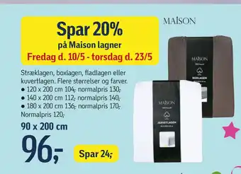 Føtex Spar 20% på Maison lagner tilbud