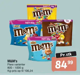 Fakta Tyskland M&M’s tilbud