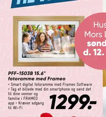 Bilka PFF-1503B 15.6 fotoramme med Frameo tilbud