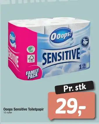 Fakta Tyskland Ooops Sensitive Toiletpapir tilbud