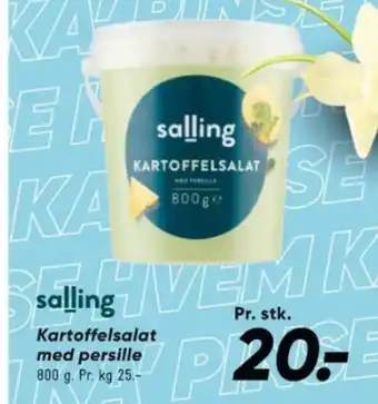 Bilka Kartoffelsalat med persille tilbud