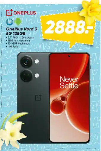 Bilka OnePlus Nord 3 5G 128GB tilbud