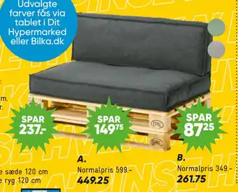 Bilka Silja pallehynde ryg 120 cm tilbud