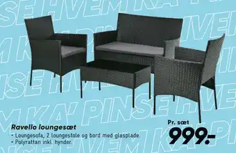 Bilka Ravello loungesæt tilbud