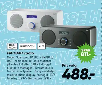 Bilka FM/DAB+ radio tilbud