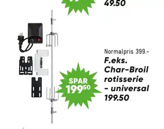 Bilka Char-Broil rotisserie - universal tilbud