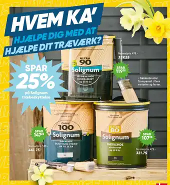 Bilka SPAR 25% på Solignum træbeskyttelse tilbud