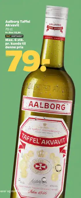 Netto Aalborg Taffel Akvavit tilbud